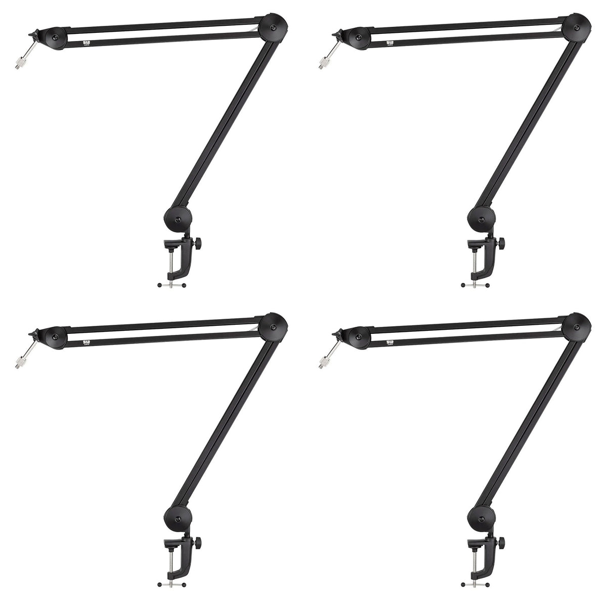 (4) Warm Audio 512-BBA 31" Adjustable Microphone Boom Arm Mic Stands