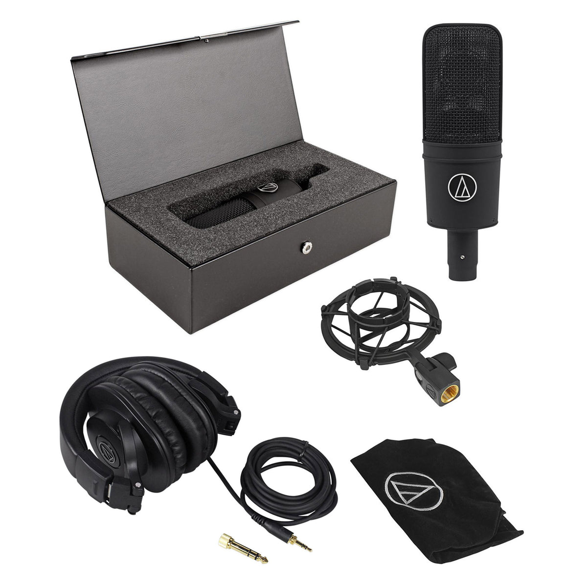 AT4040 Condenser Microphone & ATH-M30X Studio Headphones Bundle