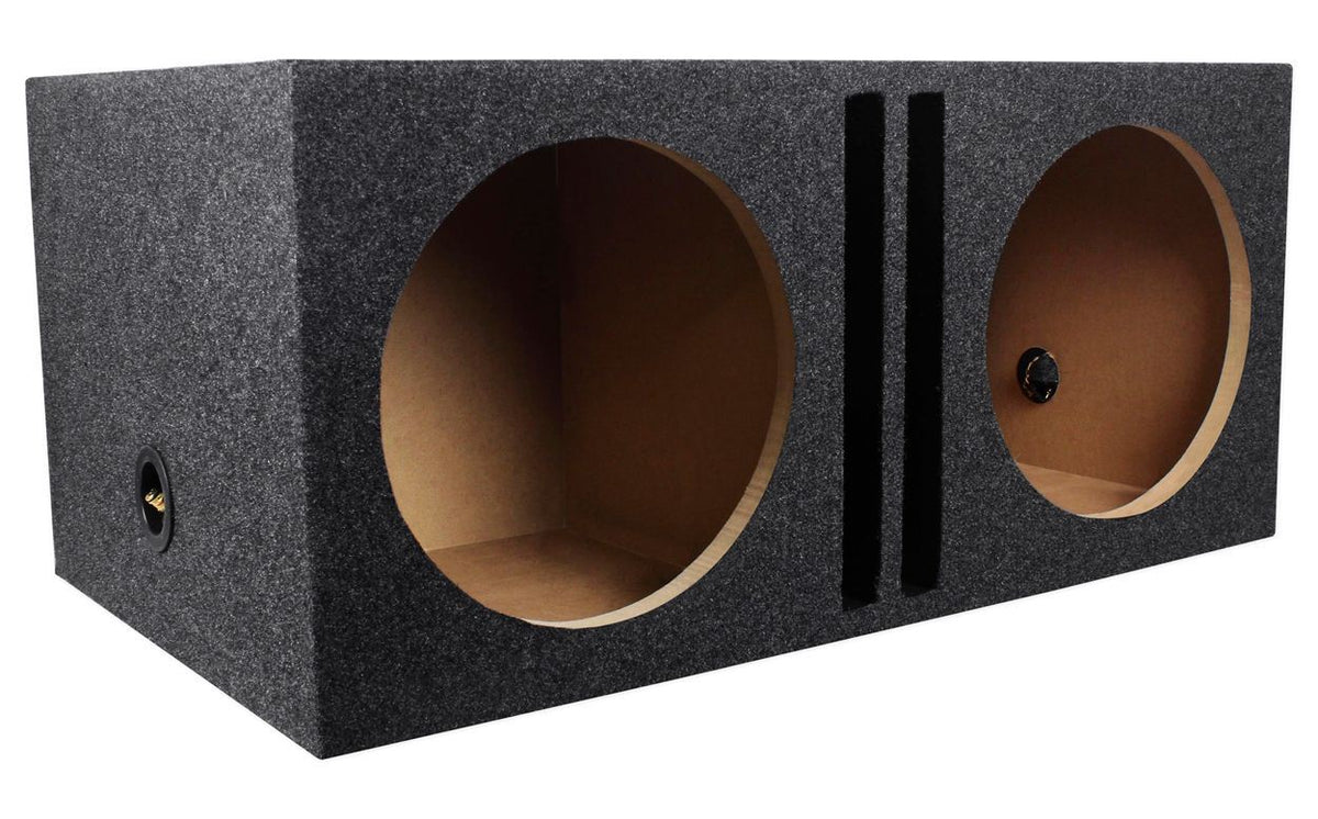 Rockville RDVB12 Dual 12 inch 1.75 cu.ft. MDF Vented/Ported Subwoofer Enclosure Box
