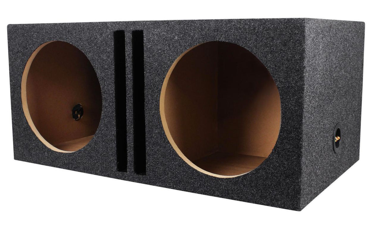 Rockville RDVB12 Dual 12 inch 1.75 cu.ft. MDF Vented/Ported Subwoofer Enclosure Box