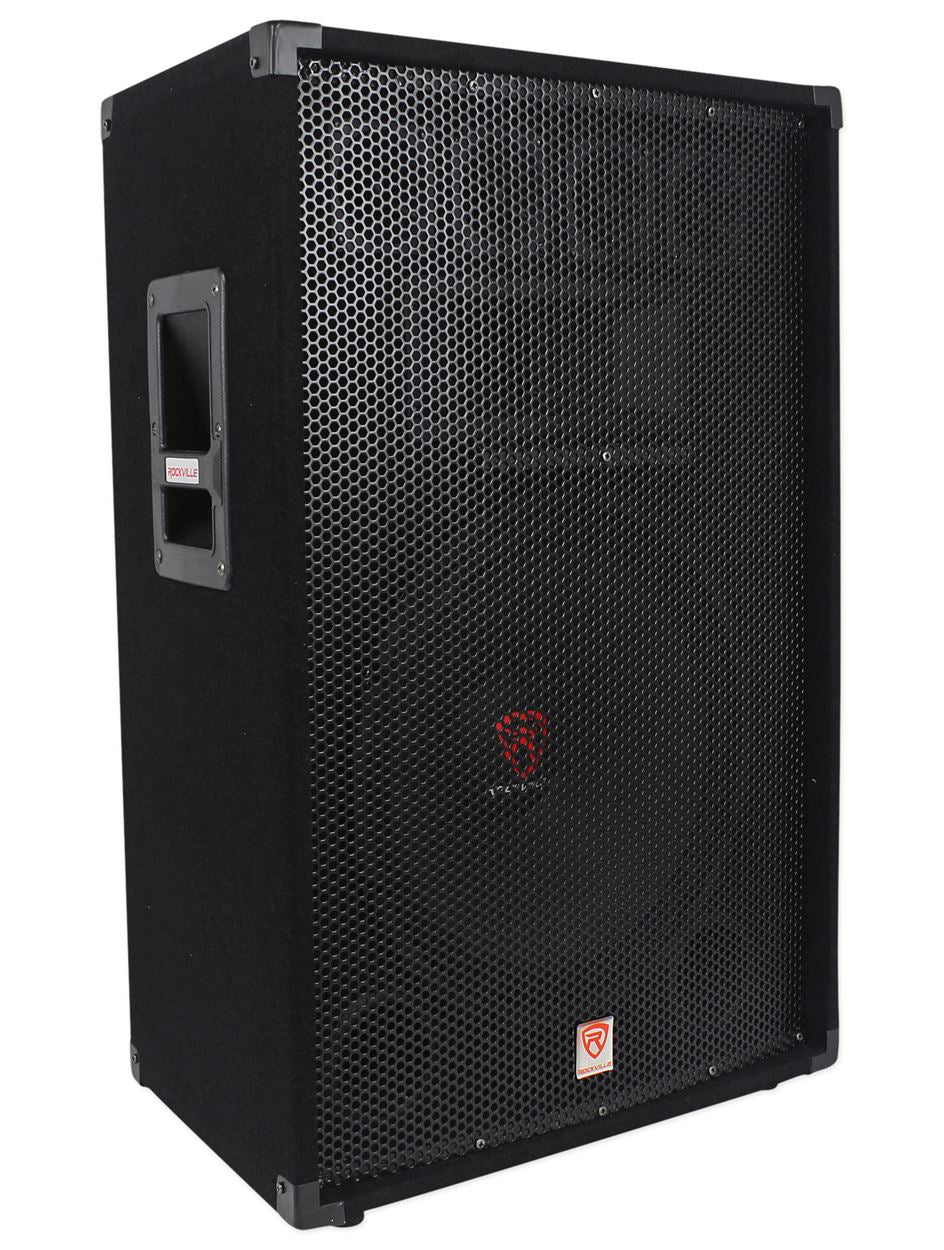 Rockville RSG15.4 15” 3-Way 1500 Watt 4-Ohm Passive DJ/Pro Audio PA Speaker