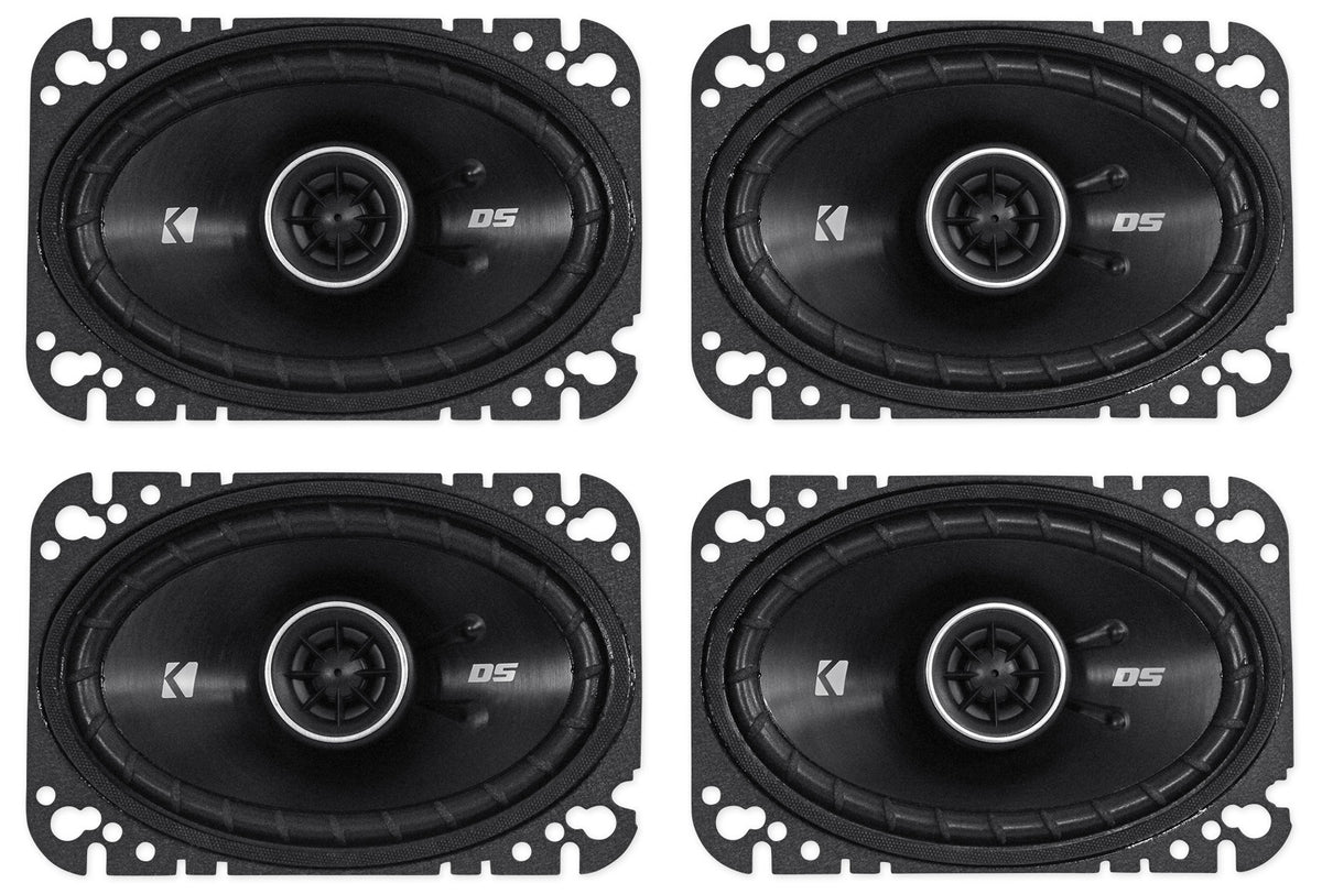(4) 43DSC4604 4x6 2-Way Car Stereo Speakers