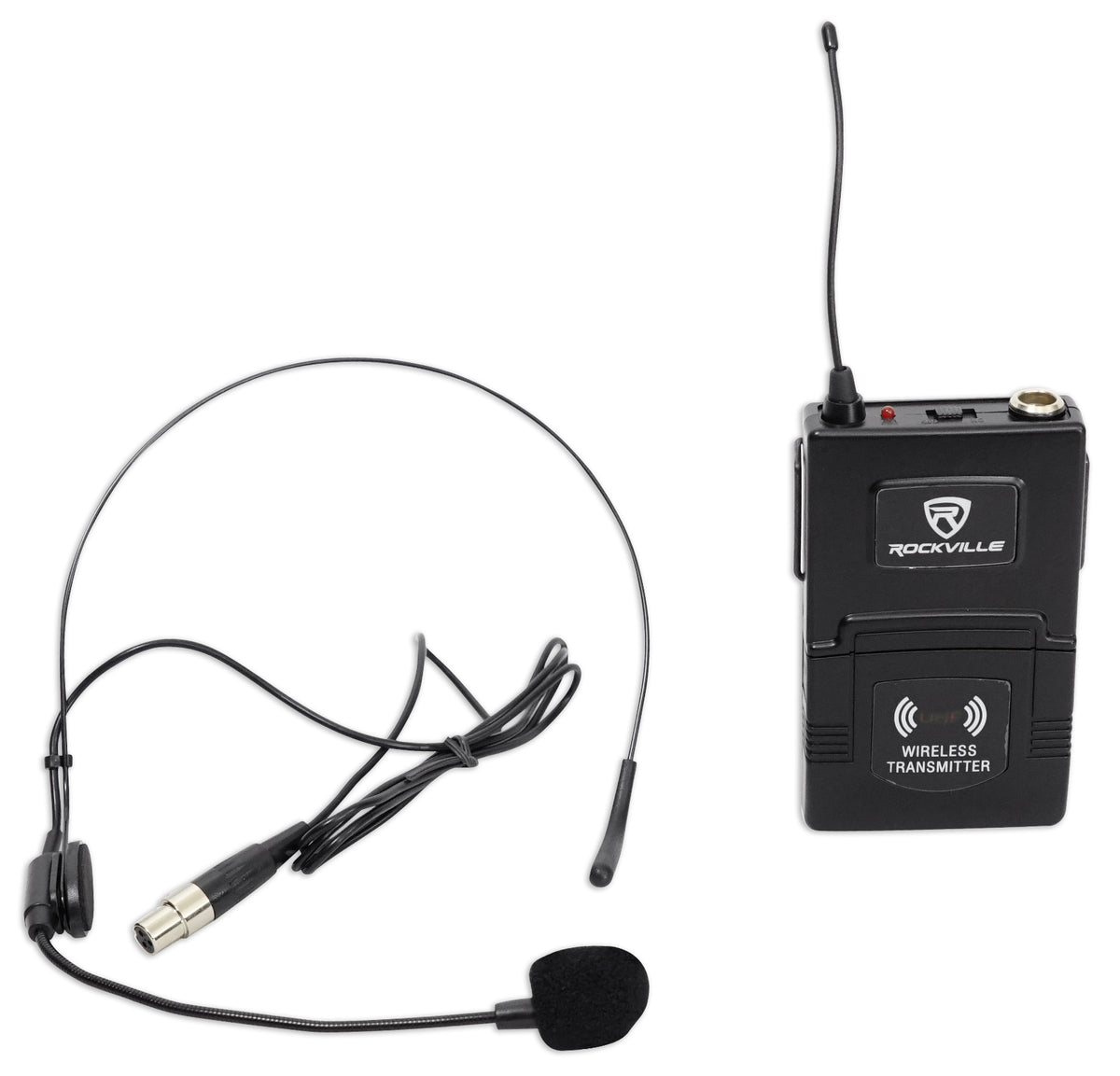 Rockville RWM60U Professional UHF Headset & Guitar Wireless Microphone System