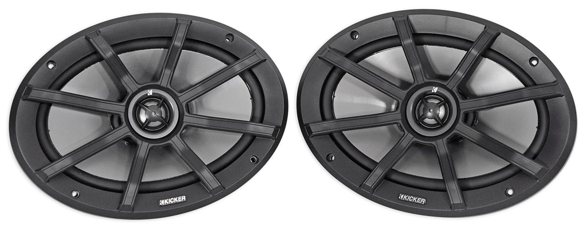 (2) Kicker 40PS692 6x9" 180w Polaris/ATV/UTV/RZR Marine Motorcycle Speakers PS69