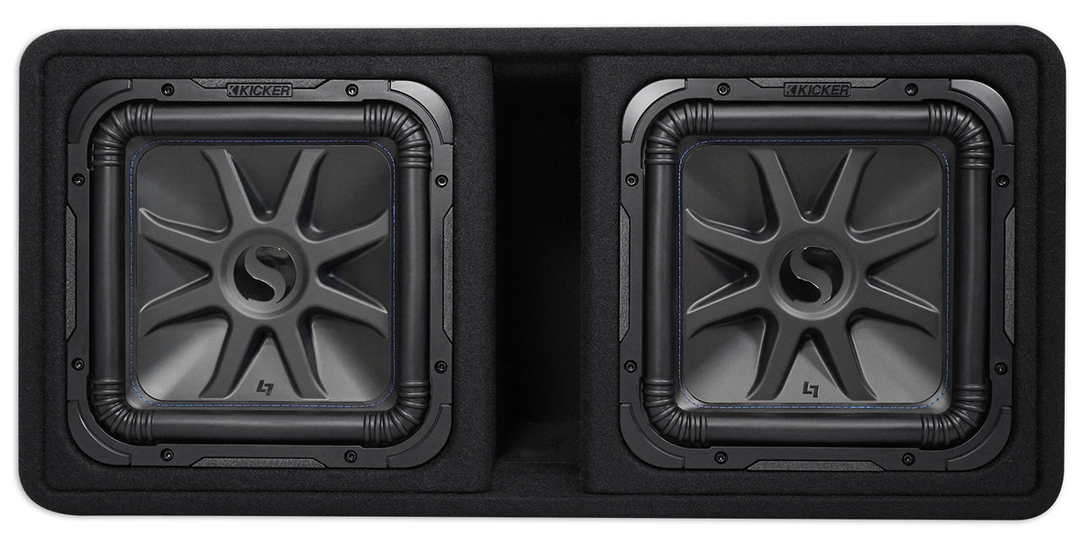 Kicker 44DL7S122 Dual 12" 3000w L7 Solo-Baric L7S Loaded Sub Enclosure 44L7S122