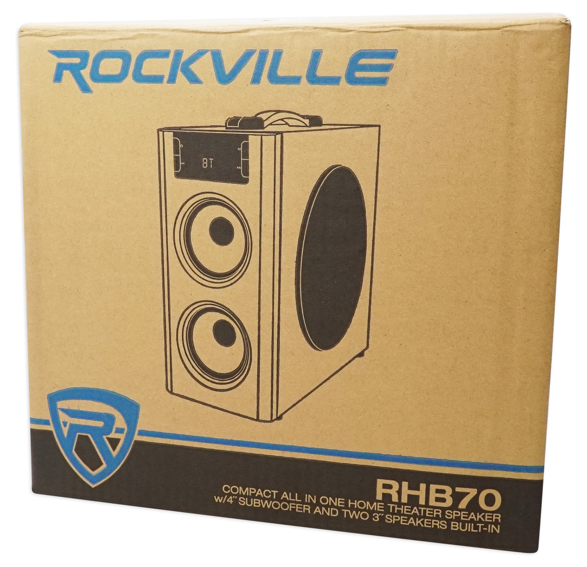 Rockville RHB70 Home Theater Compact Powered Speaker System w/ Bluetooth/USB/FM