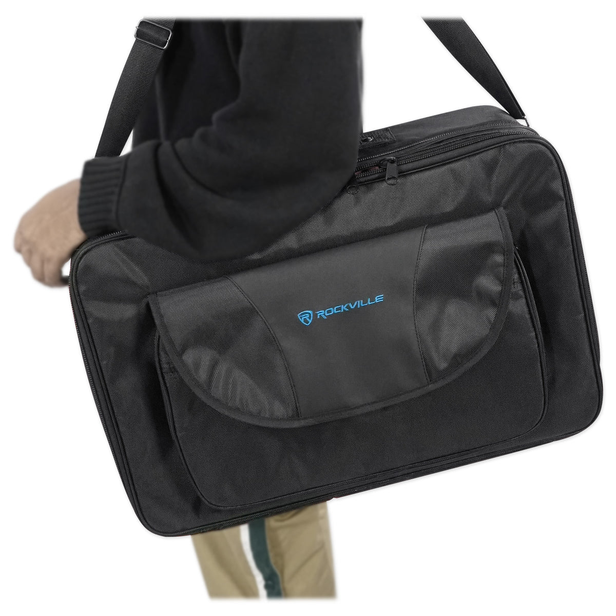 Rockville DJ Carry Case For Mixers/Controllers/CD Players/Laptops+Bonus Gear Bag