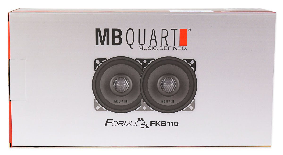 Pair MB QUART FKB110 4" 160 Watt Car Stereo Coaxial Speakers