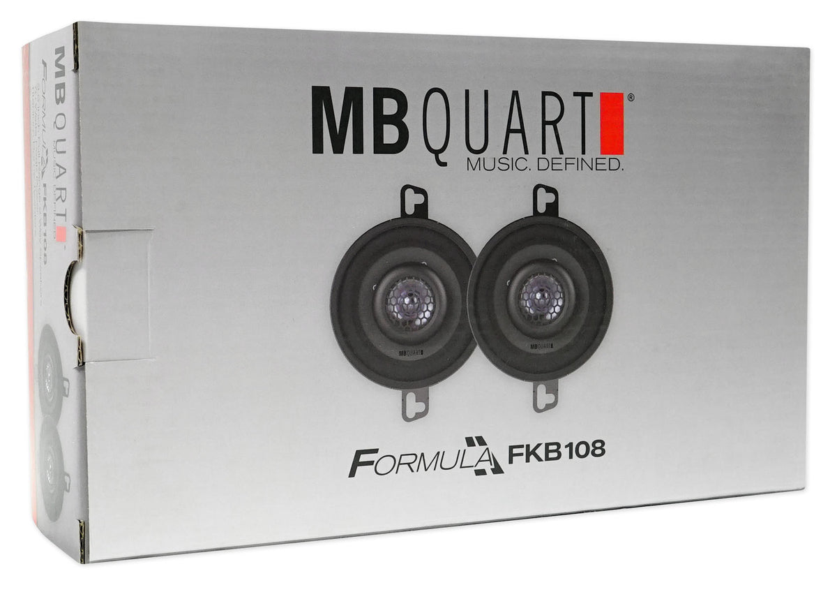 Pair MB QUART FKB108 3.5" 140 Watt Car Audio Coaxial Speakers