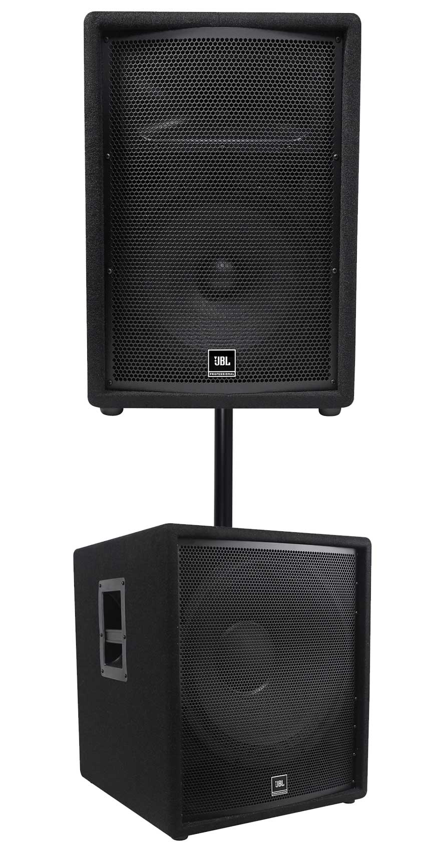 JBL JRX212 1,000 Watt 12" 2-Way DJ P/A Speaker+18" 1,400w Subwoofer Pro Sub