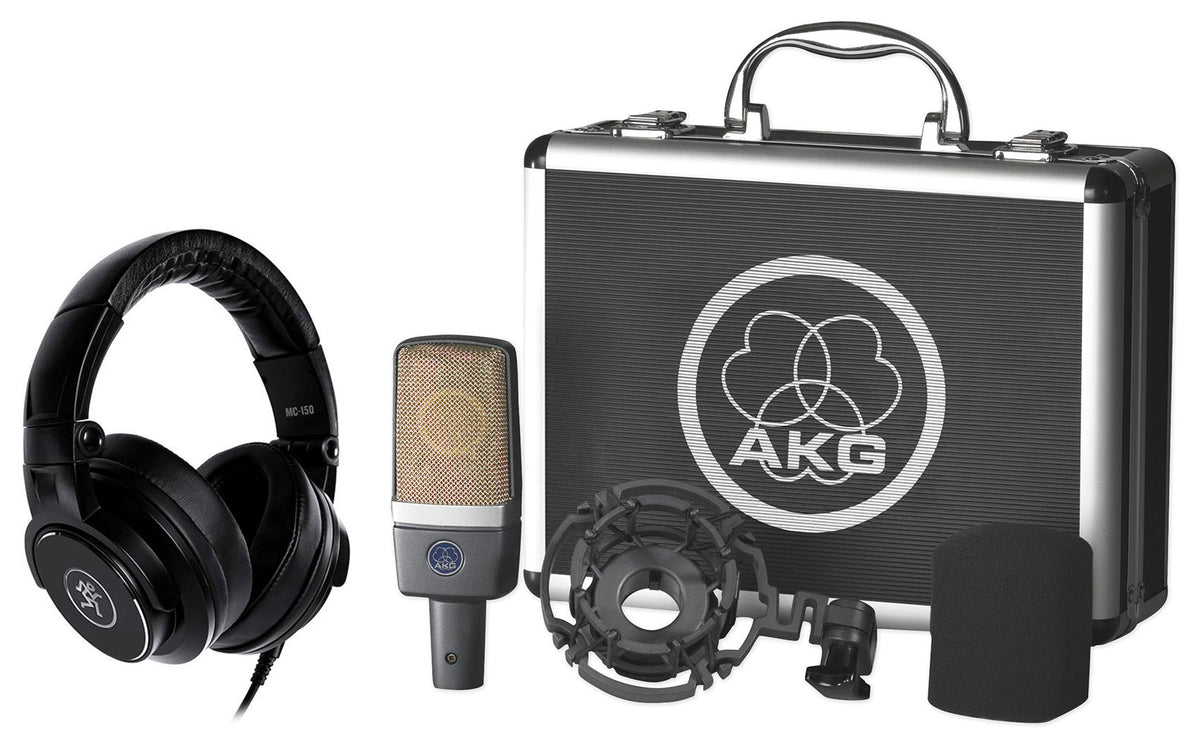C214 Condenser Microphone with MC-150 Studio Headphones
