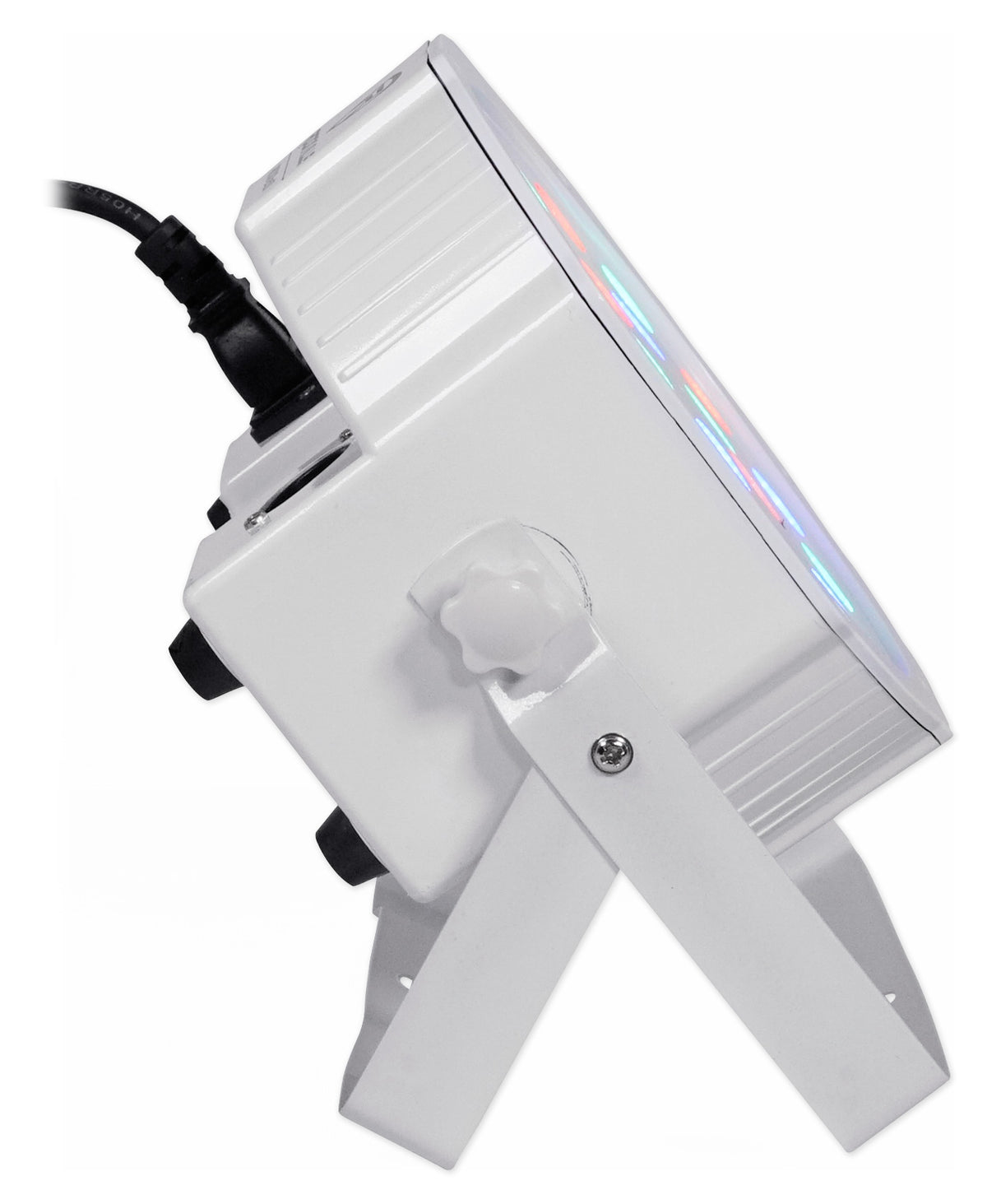 (2) RockPAR50 WHT LED RGB Par Can DJ/Club DMX Wash Lights + Bags + Cables