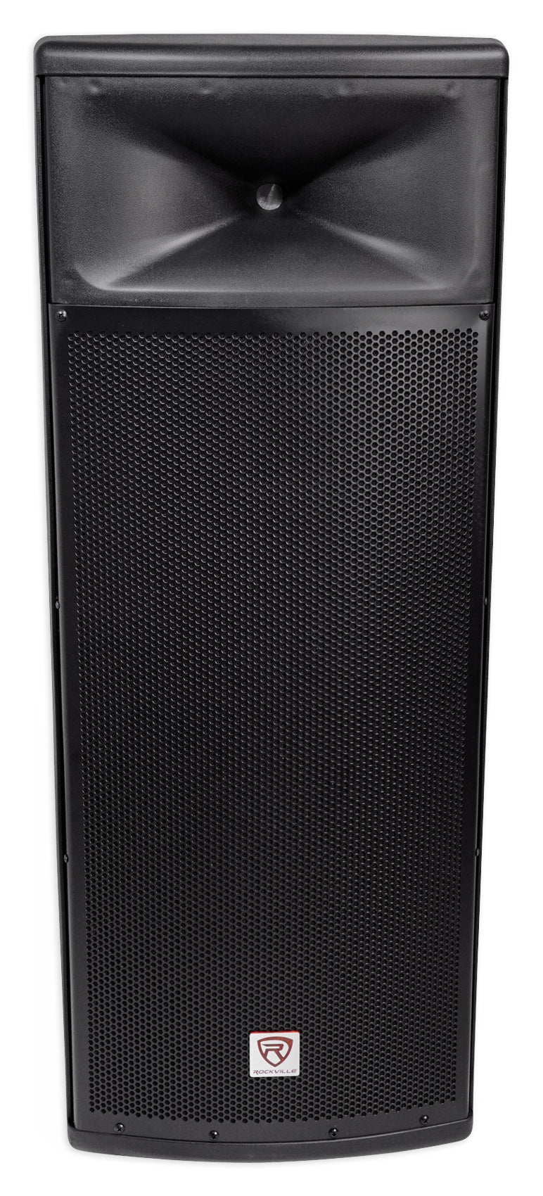 Rockville SPGN258 Dual 15” 3000w 2-Way 8-Ohm Passive DJ PA Speaker/ABS Cabinet