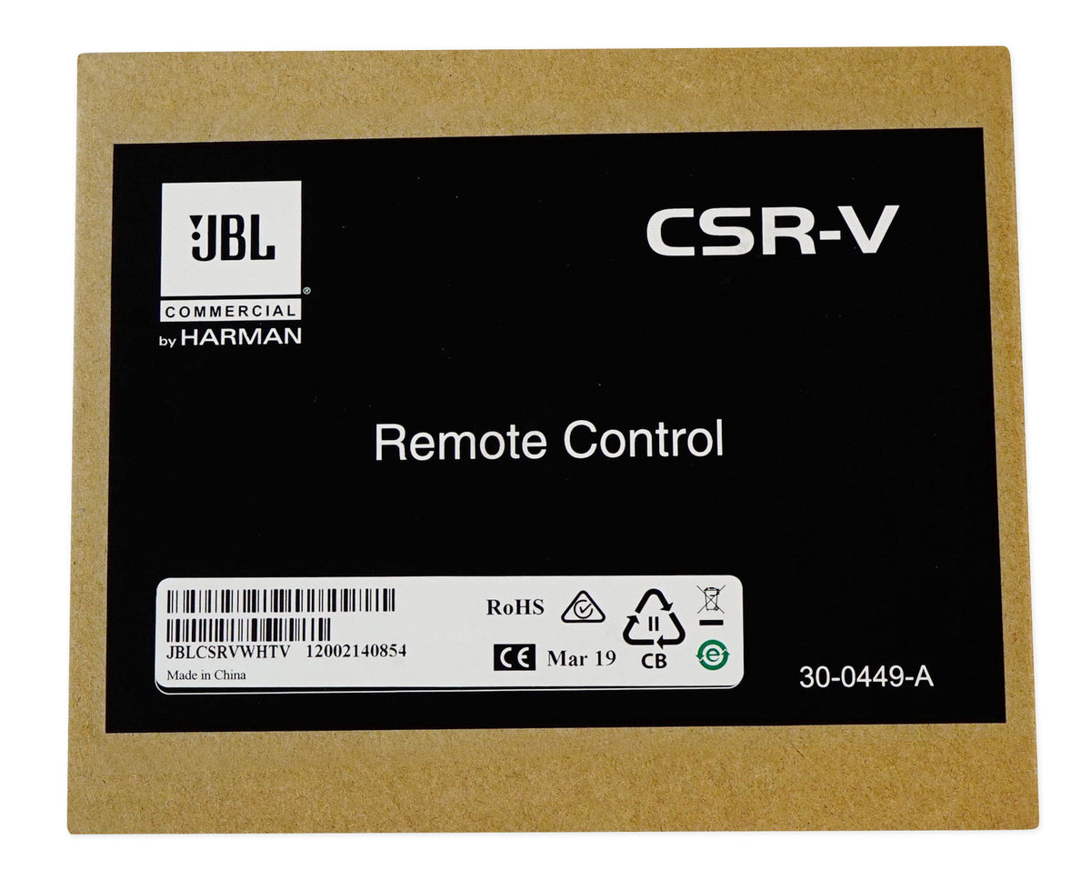JBL CSR-V White Wall Volume Controller For Select CSM/CSMA/VMA Mixer Amplifiers
