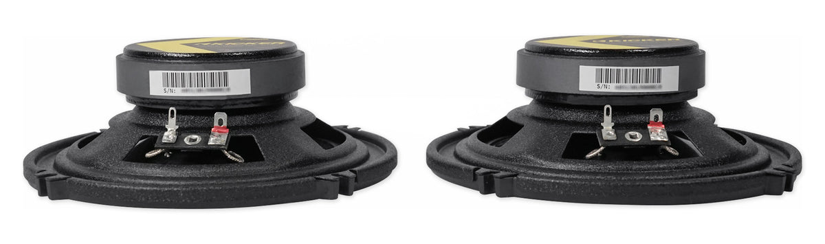 KICKER 46CSS654 6.5" 6 1/2" 600 Watt 4-Ohm Car Audio Component Speakers CSS65