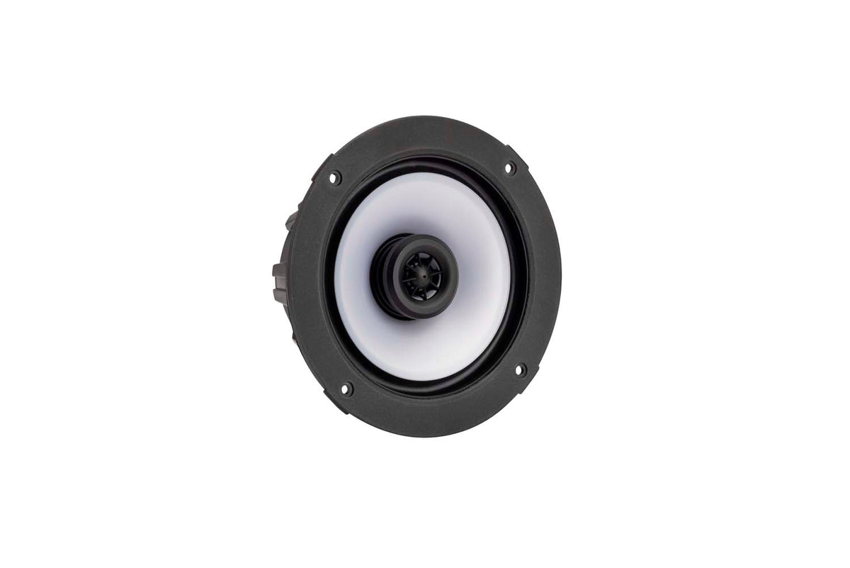 Pair Kicker 51KM614FL 6.5" Thin Mount 60w Marine Boat Speakers w/RGB LED KM614FL