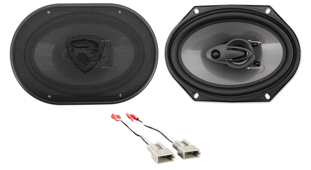 Rockville 6x8" Front Factory Speaker Replacement Kit For 1998-2001 Ford Explorer