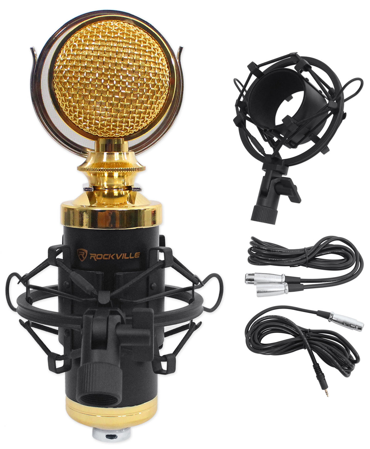 4-Person Podcast Recording Kit With Mics, Headphones, Desk Stands