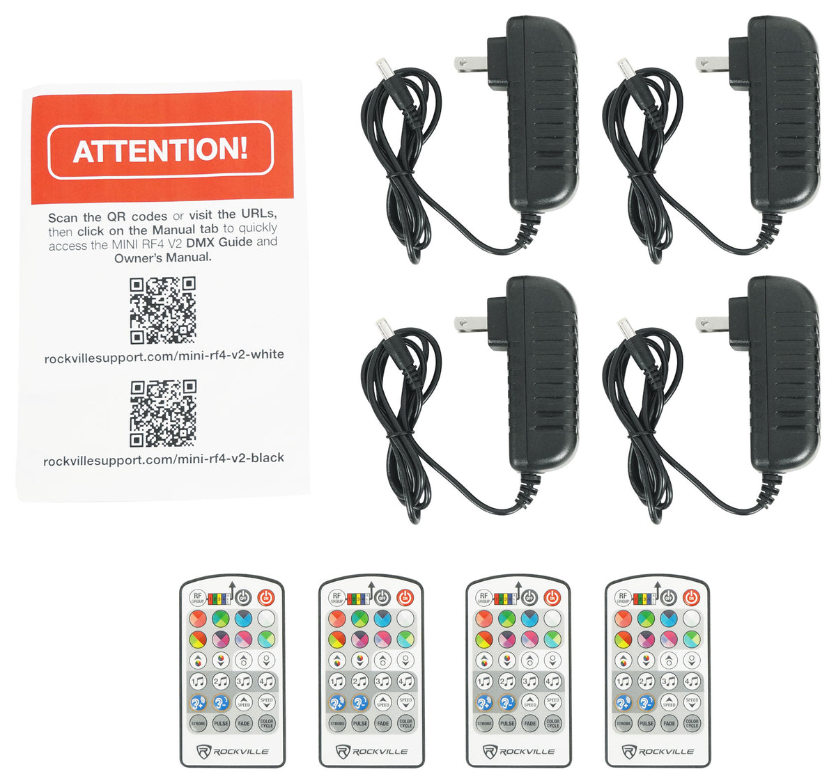4 PACK MINI RF4 V2 WHITE