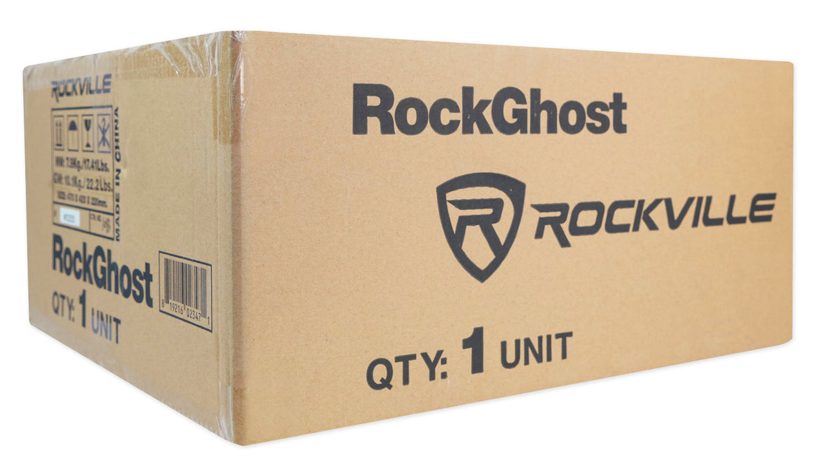 Rockville RockGhost Active 8" Car Subwoofer For 15"/16"/17" Full Size Spare Tire