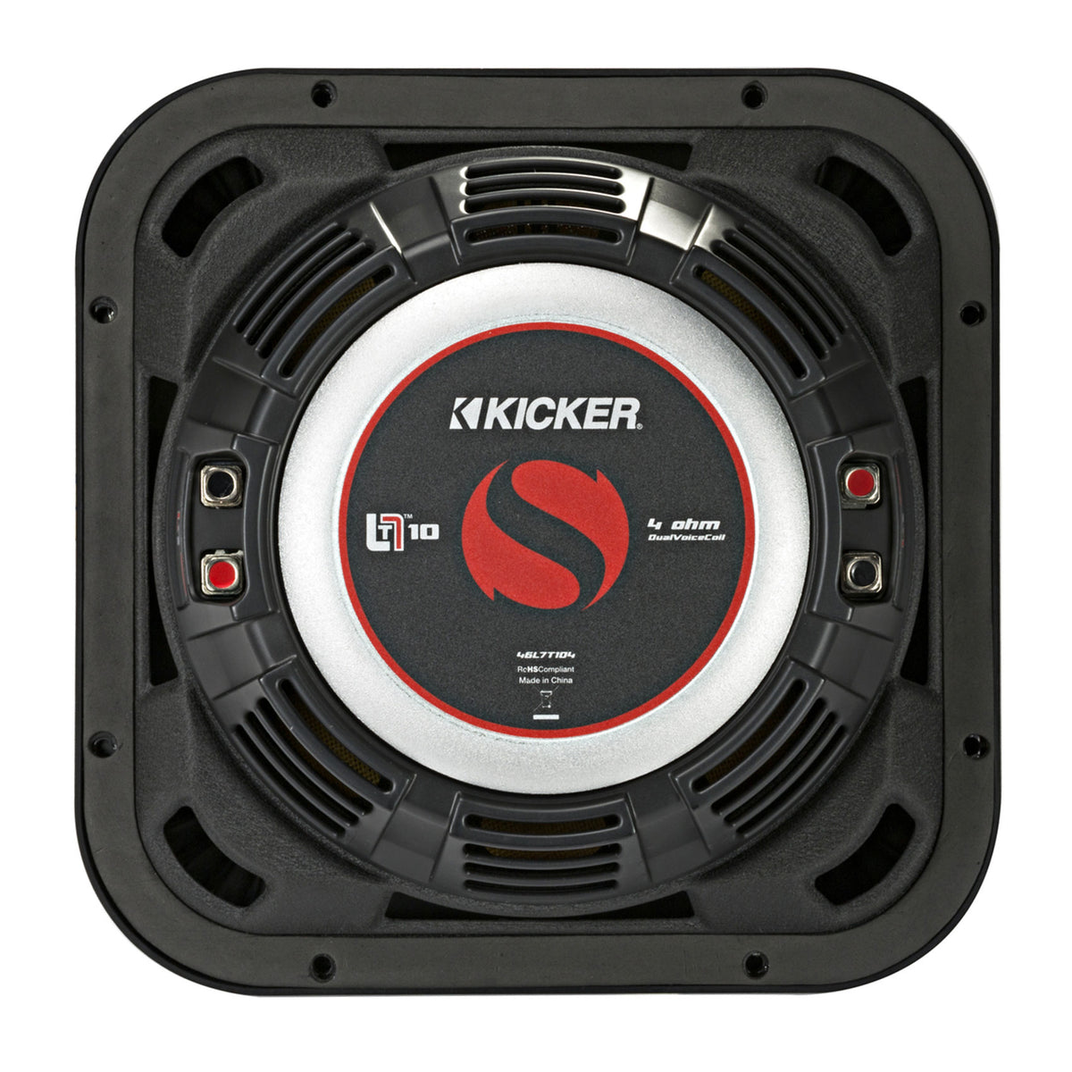 2) KICKER 46L7T104 10" 1000w L7T Subwoofers Solo-Baric Subs+Vented Sub Enclosure