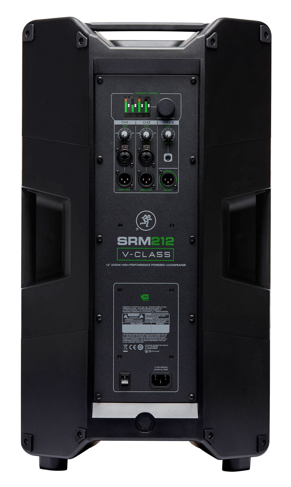 Mackie SRM212 V-Class 12” 2000 Watt Powered Active PA DJ Speaker w/Bluetooth