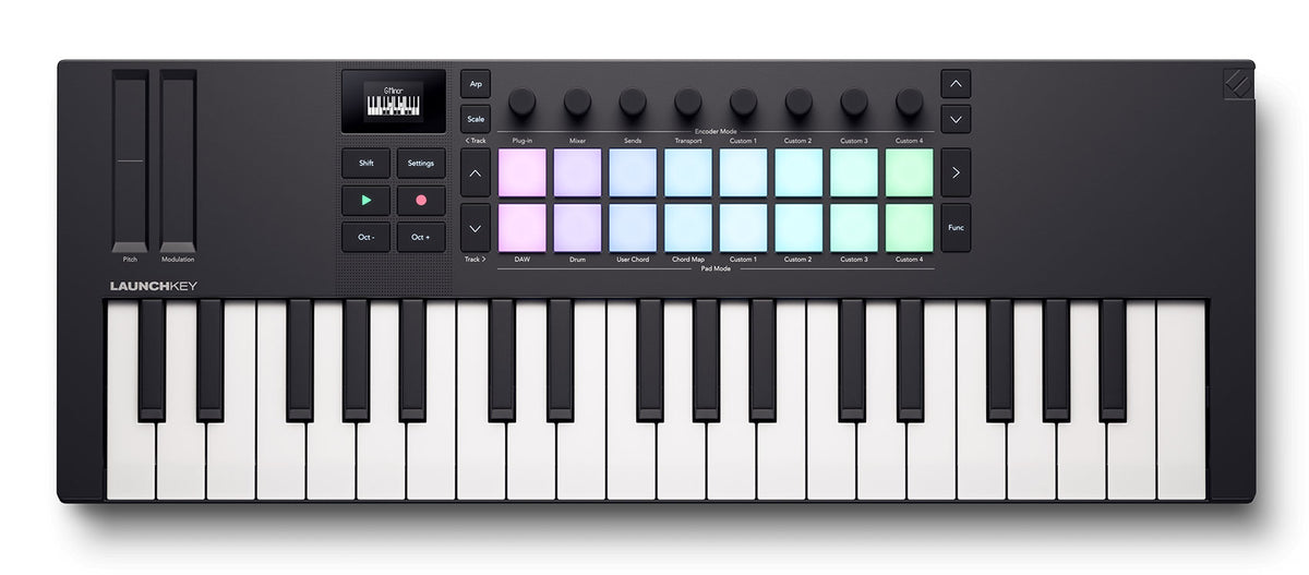Launchkey Mini 37 MK4 Keyboard Controller + AIR-BENCH Keyboard Bench