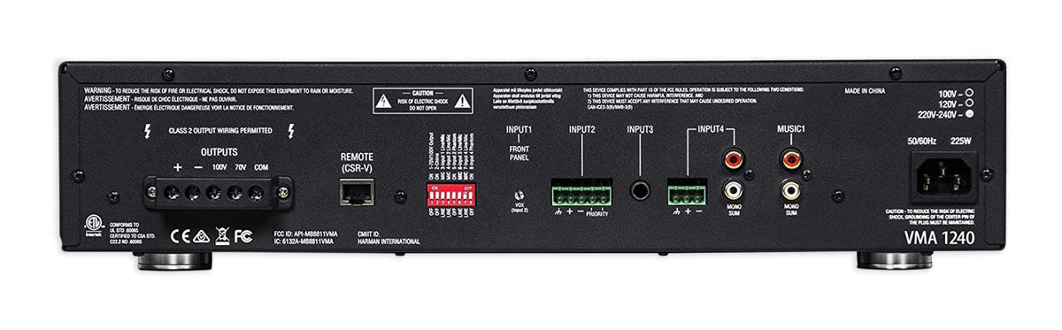 JBL VMA1240 Commercial/Restaurant 240W 70v Amplifier+(36) 8" Ceiling Speakers