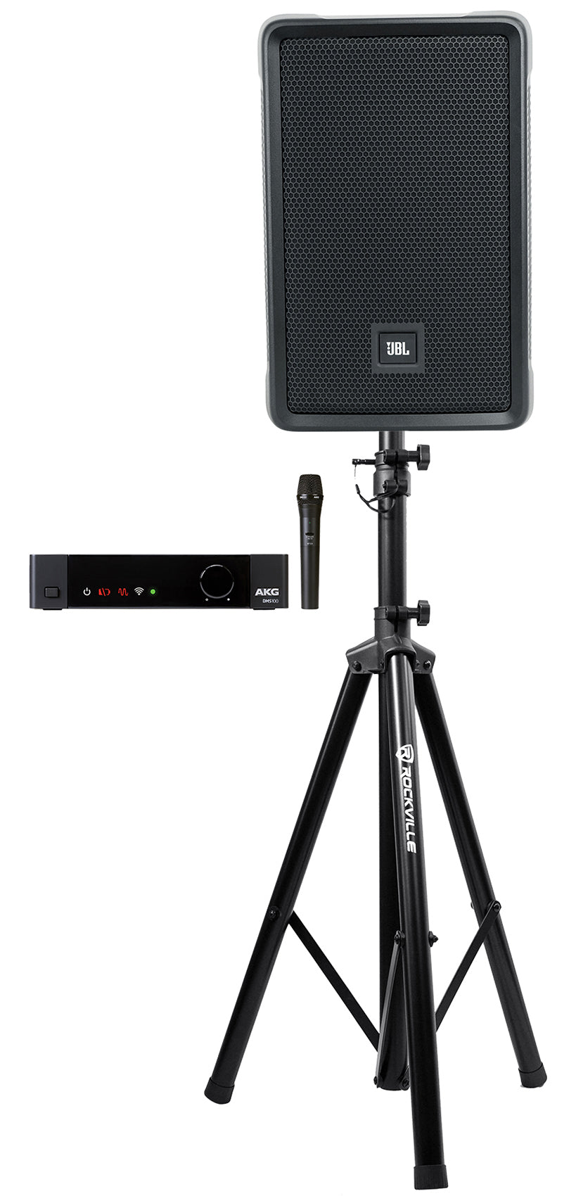 JBL IRX108BT 8" 1000w Powered DJ Portable PA Speaker+Bluetooth+AKG Wireless Mic