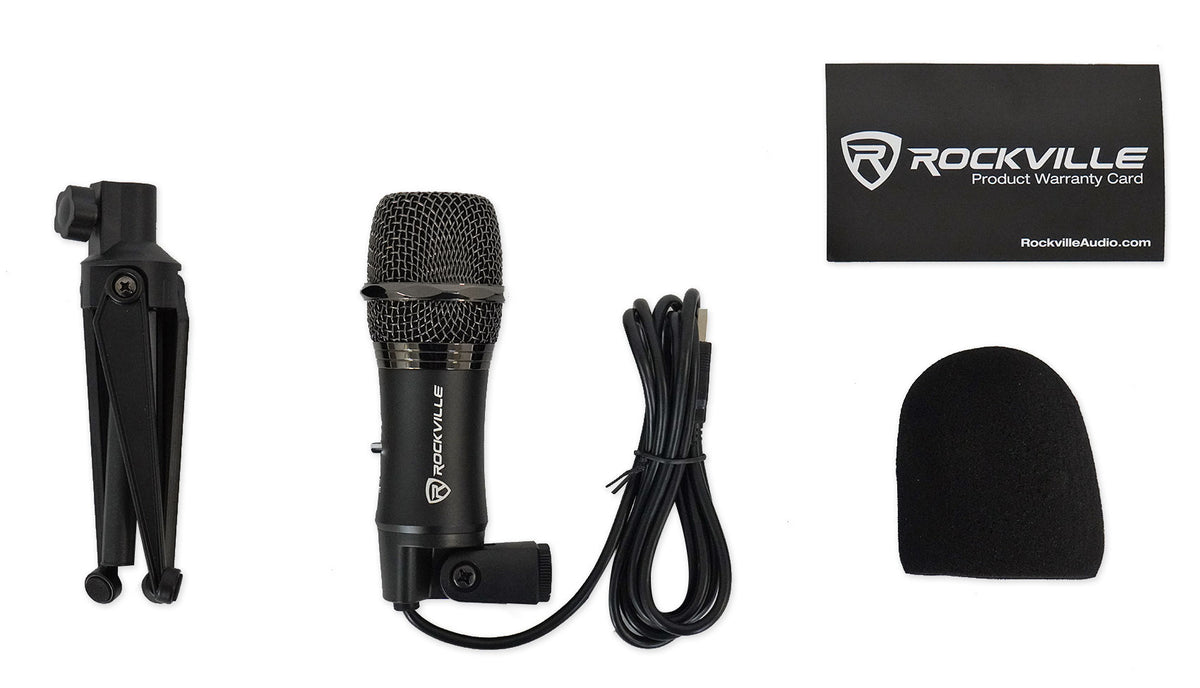 Rockville Z-Stream USB Microphone + iUSB Lightning Adapter Bundle