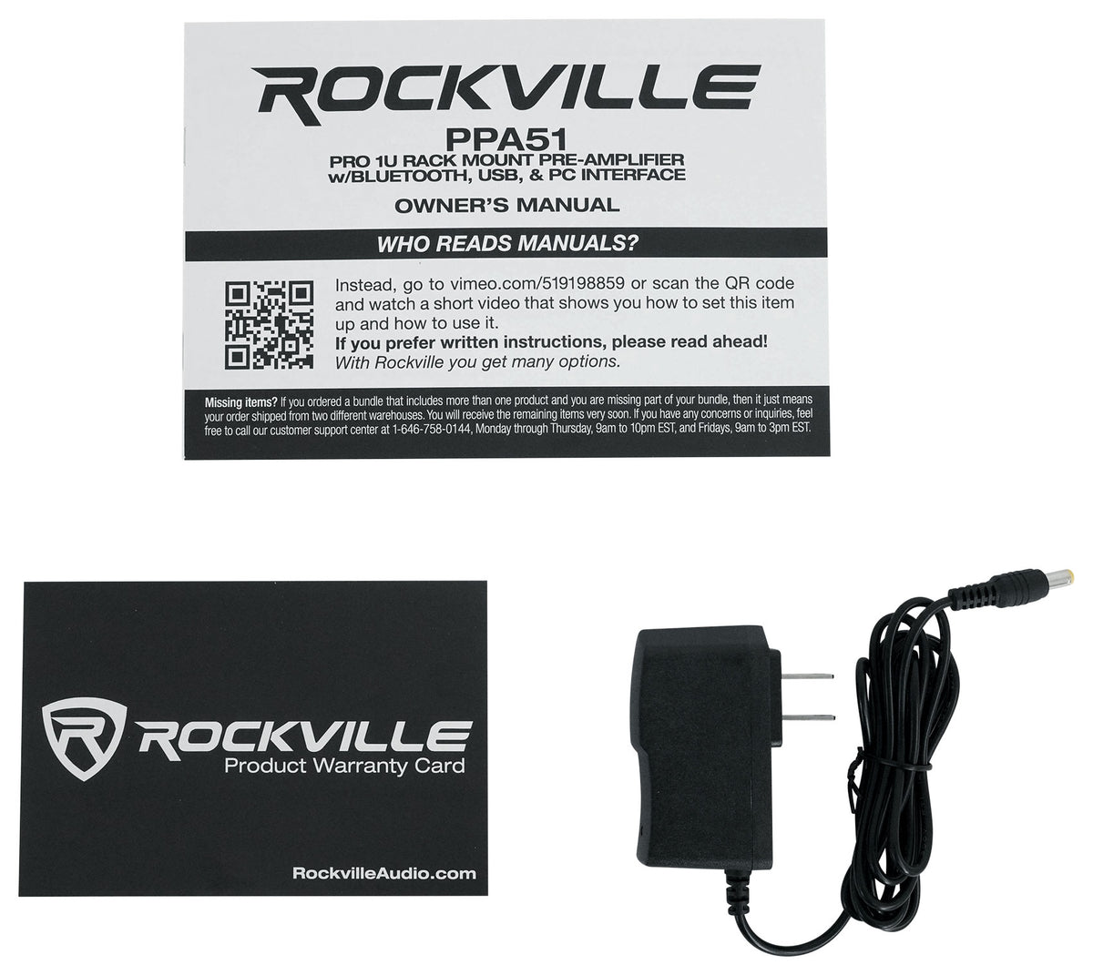 Rockville PPA51 Preamp Pro 1U Pre-Amplifier w/Bluetooth/USB/Computer Interface