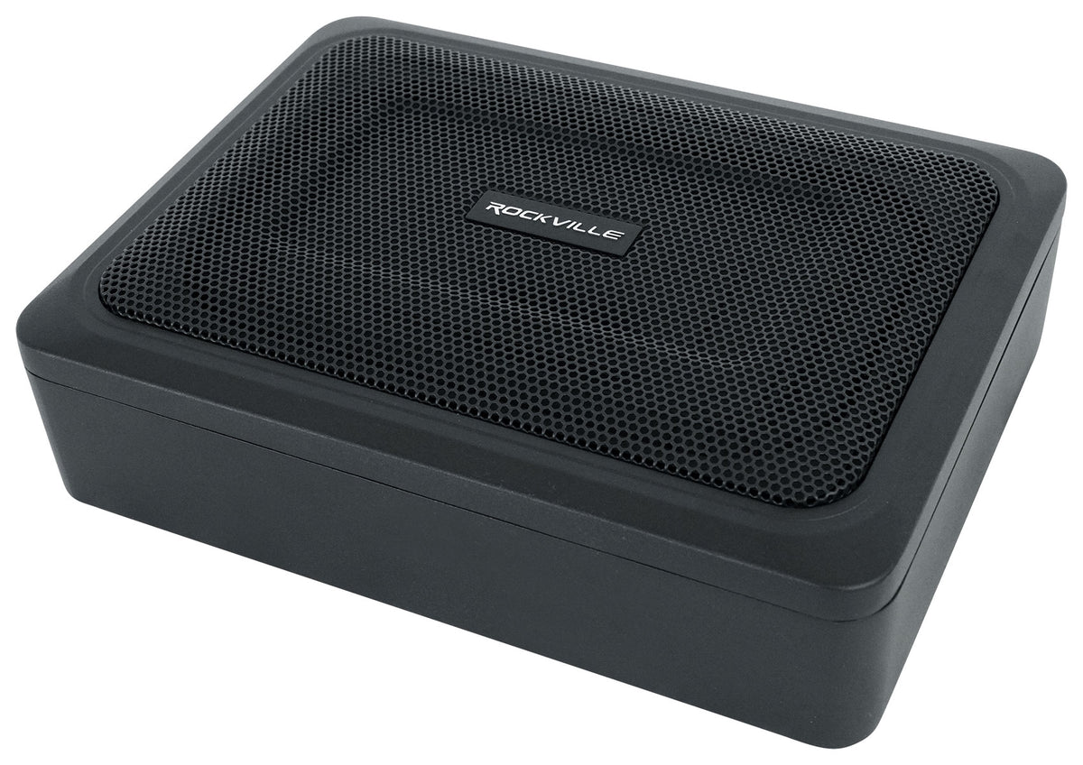 Rockville RW68CA 400w 6x8 Slim Under-Seat Active Powered Car/Truck Subwoofer Sub