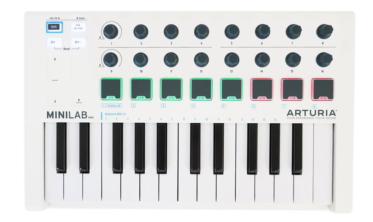 Arturia MiniLab MKII USB MIDI Bus Powered 25-key Keyboard Controller+Software
