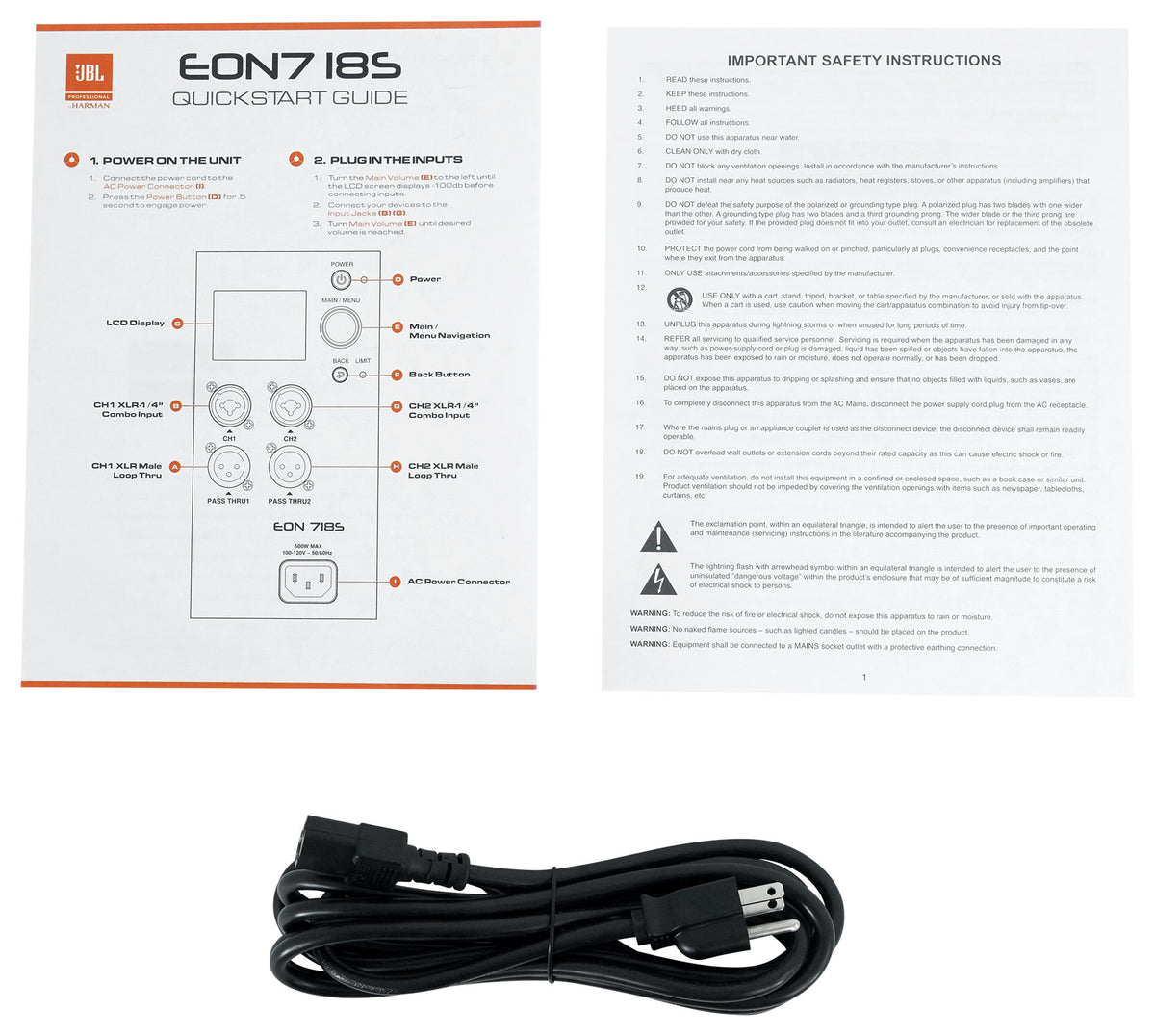 EON715 PA Speaker + EON718S Subwoofer + Wired Mic + DJ Headphones