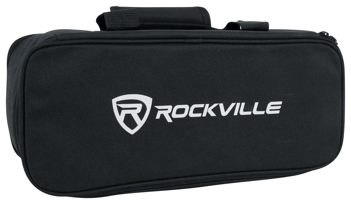 Rockville 4 PACK MINI RF1 RGBWA+UV DJ/Party Wash Lights+Bag+RF Long Range Remote