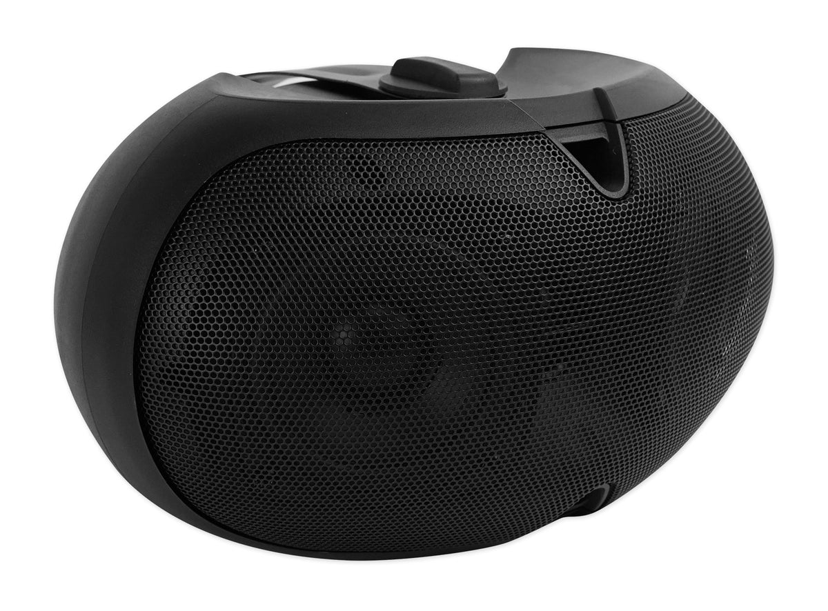 Rockville D4-8 Black Dual 4" 8 Ohm Wall Mount Swivel Outdoor Home Patio Speaker