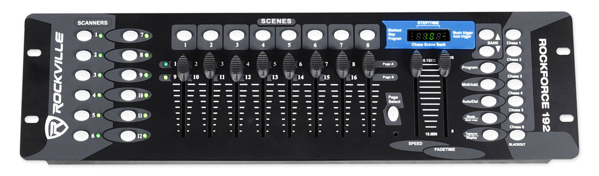(2) STAGE MATRIX 36 RGB 6x6 Matrix DJ Blinder Lights + DMX Controller