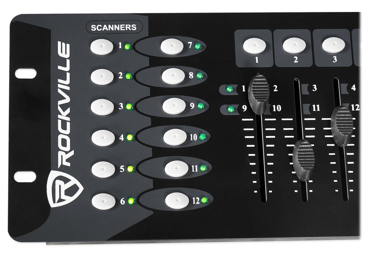 (2) STAGE MATRIX 36 RGB DJ Blinder Lights + DMX Controller + LED Fogger