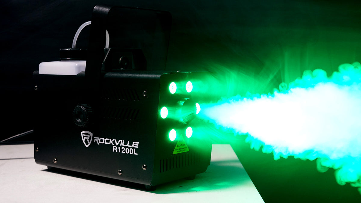 Rockville STAGE MATRIX 36 RGB 6x6 Tri-Colored Matrix DJ Blinder Light+LED Fogger