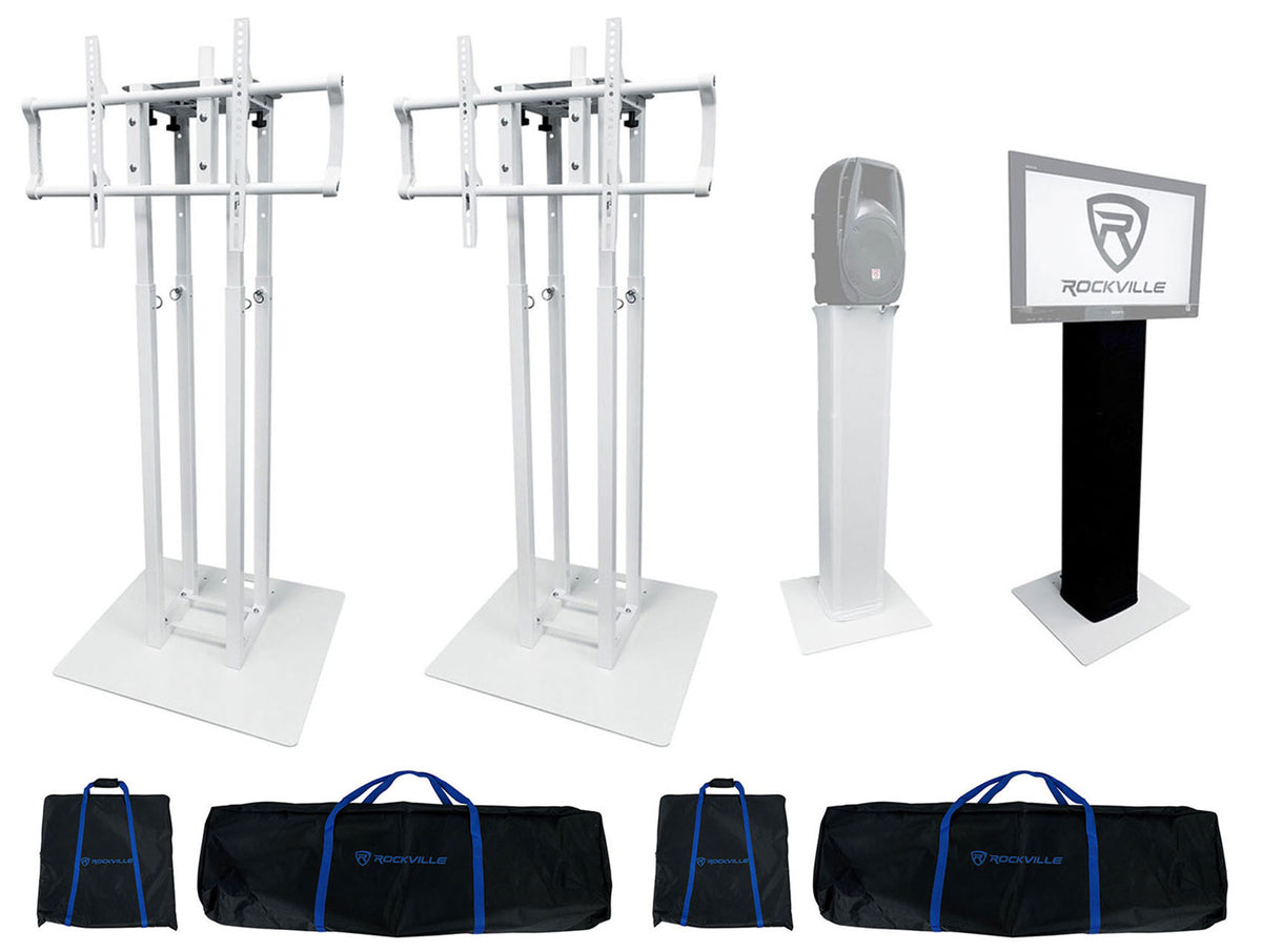 RTP33‑TV White 2-Pack + Black Totem Plates Bundle