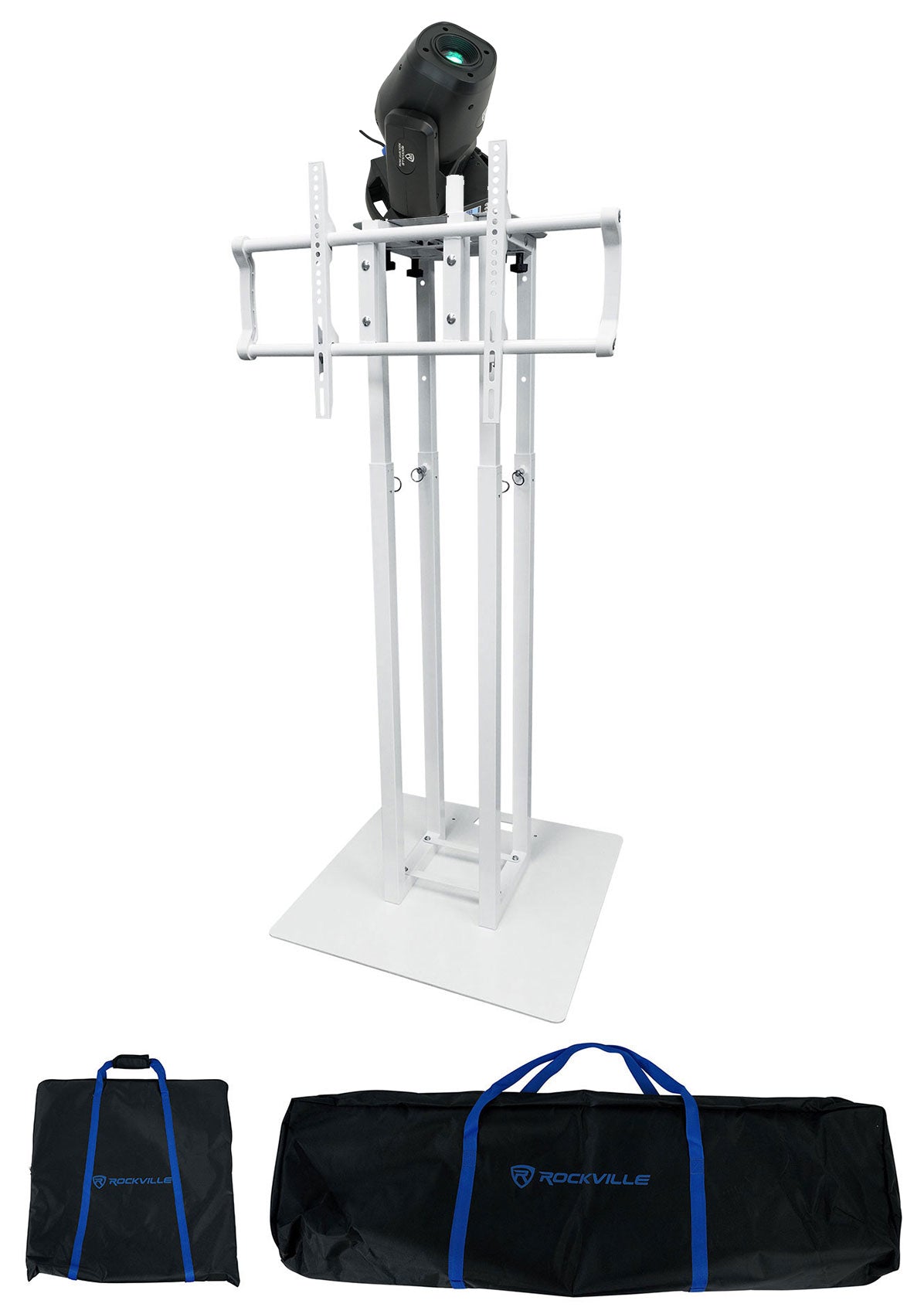 ROCK SPOT 260W DJ Moving Head Spot/Gobo Light+White Totem/TV Stand