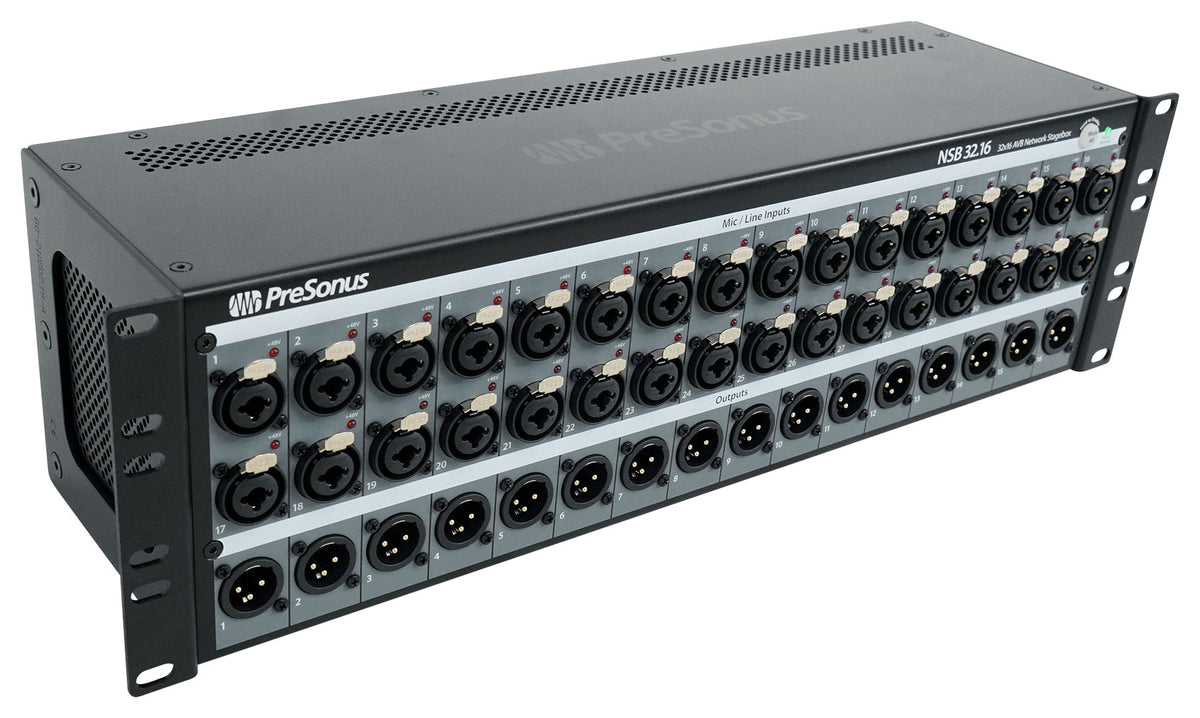 Presonus NSB 32.16 32x16 AVB Networked Stagebox w/XMAX Preamps NSB32.16