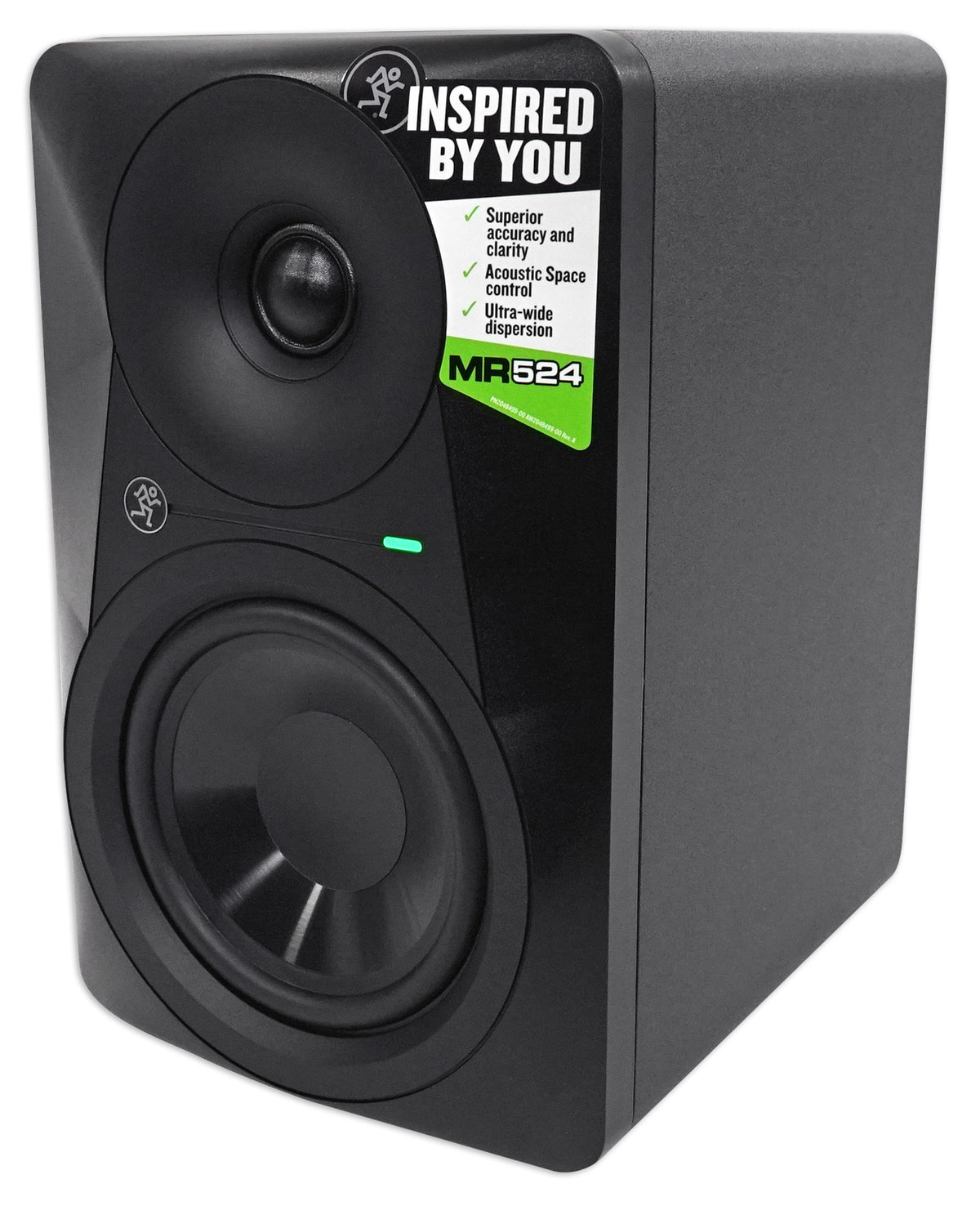 (2) Mackie MR524 5” 50w Powered Studio Monitors Speakers+Adjustable Stands
