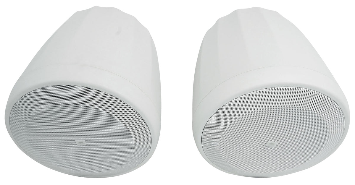 Pair JBL CONTROL 68HP-WH High-Power 70v Commercial 8" White Pendant Speakers