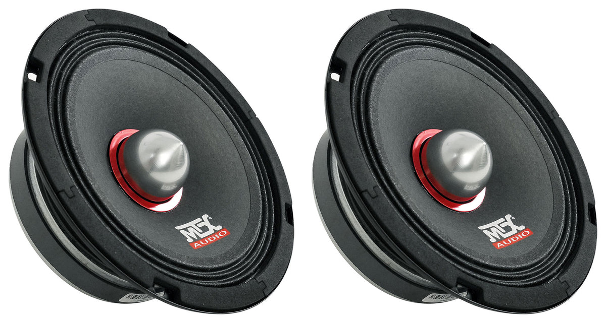2) MTX Thunder RTX6 6.5” 125w RMS 4-Ohm Mid-bass/Midrange Car/Pro Audio Speakers