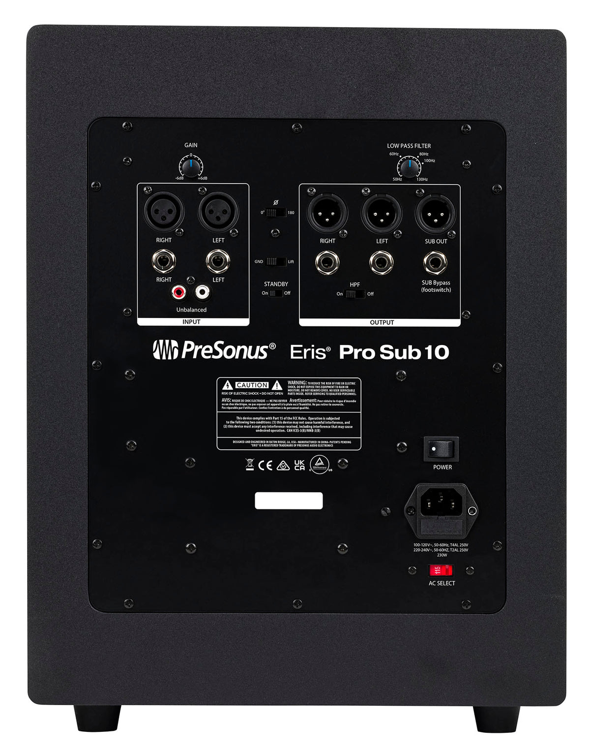 Presonus Eris Pro Sub 10 Active 10" Studio Subwoofer Powered Sub