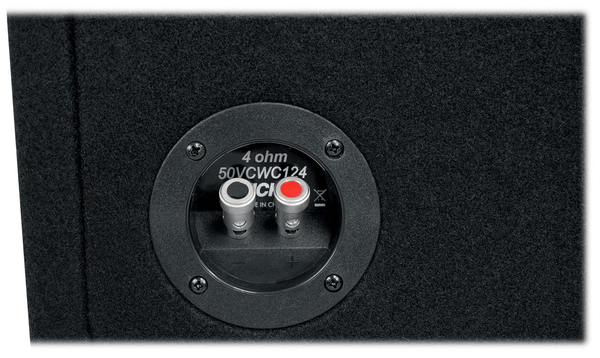 Kicker 50VCWC124 CompC 12" Subwoofer in Vented Sub Box Enclosure 4-Ohm VCWC124