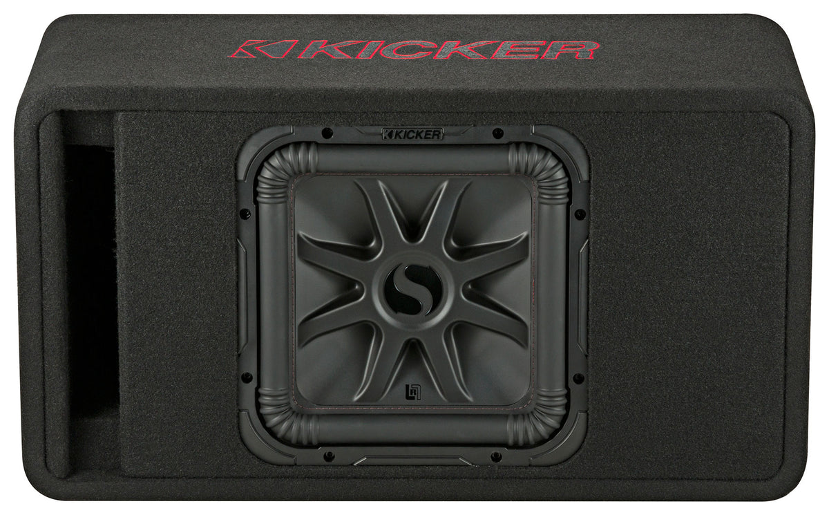 KICKER 45VL7R122 L7R 12" Subwoofer+Trepezoidal Vented Sub Box Enclosure VL7R122