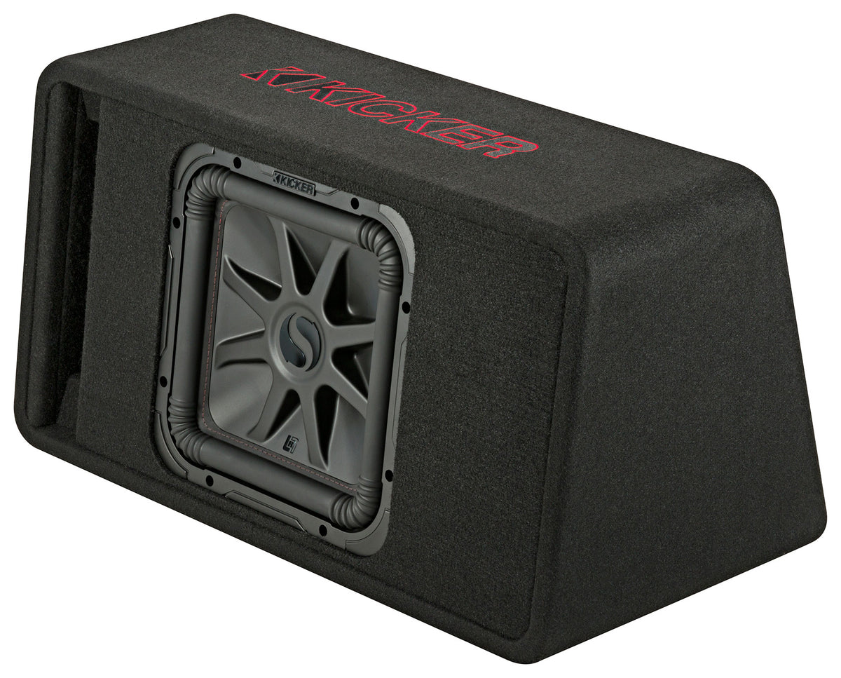KICKER 45VL7R122 L7R 12" Subwoofer+Trepezoidal Vented Sub Box Enclosure VL7R122