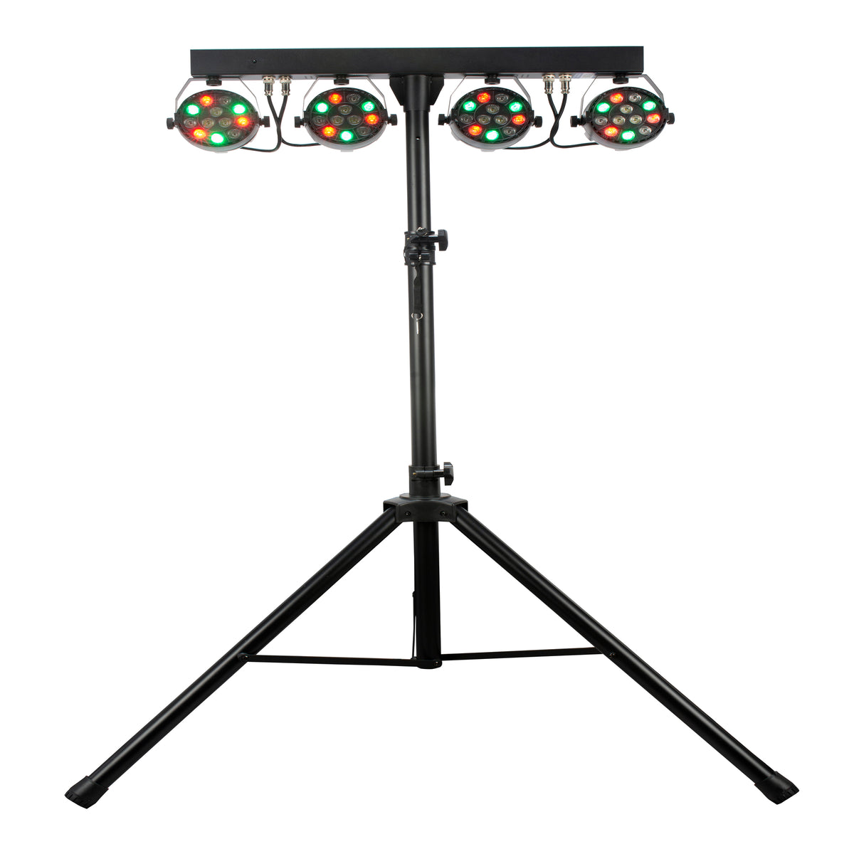 Eliminator Mini Par Bar Lighting System with 4x LED Par Lights+Stand+Remote+Bag